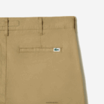 Lacoste מכנסי כותנה מתיחה בגזרה דקיקה DZ4D0D499 בז' cb8 גברים - Image 6