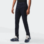 Lacoste מכנסי כותנה נמתחים קלאסיים בגזרה דקיקה DZ4D0D478 כחול כהה hde גברים - Image 2