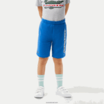 Lacoste מכנסי מיתוג ניגודיות מכותנה אורגנית DZ4D0D3087 כחול kxb בנים - Image 2