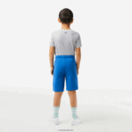 Lacoste מכנסי מיתוג ניגודיות מכותנה אורגנית DZ4D0D3087 כחול kxb בנים - Image 3