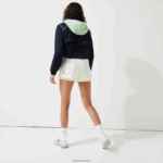 Lacoste מכנסי ניילון קלים ספורטיביים DZ4D0D2659 לבן צהוב צעקני 6b2 נשים - Image 3