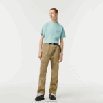 Lacoste מכנסי ספורט דוחי מים בכושר נינוח DZ4D0D22 בז' cb8 גברים