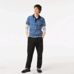 Lacoste מכנסי ספורט דוחי מים בכושר נינוח DZ4D0D23 שחור 031 גברים