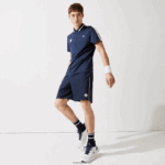 Lacoste מכנסי ספורט קלים במהדורה פתוחה צרפתית DZ4D0D1546 לבן כחול כהה r20 גברים