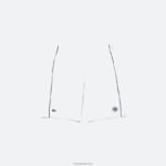 Lacoste מכנסי ספורט קלים במהדורה פתוחה צרפתית DZ4D0D1547 לבן כחול כהה aj0 גברים - Image 4