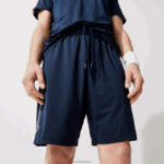 Lacoste מכנסי ספורט קלים במהדורה פתוחה צרפתית DZ4D0D1546 לבן כחול כהה r20 גברים - Image 6