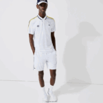 Lacoste מכנסי ספורט קלים במהדורה פתוחה צרפתית DZ4D0D1547 לבן כחול כהה aj0 גברים
