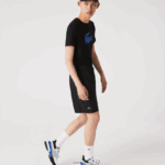 Lacoste מכנסי ספורט קלים במיוחד DZ4D0D1410 שחור לבן 258 גברים - Image 2