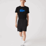 Lacoste מכנסי ספורט קלים במיוחד DZ4D0D1410 שחור לבן 258 גברים