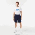 Lacoste מכנסי ספורט קלים במיוחד DZ4D0D1411 כחול כהה לבן 525 גברים