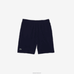 Lacoste מכנסי ספורט קלים במיוחד DZ4D0D1411 כחול כהה לבן 525 גברים - Image 5