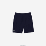 Lacoste מכנסי ספורט קלים במיוחד DZ4D0D1411 כחול כהה לבן 525 גברים - Image 6