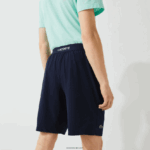 Lacoste מכנסי ספורט קלים במיוחד DZ4D0D1411 כחול כהה לבן 525 גברים - Image 8