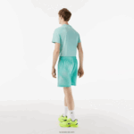Lacoste מכנסי ספורט קצרים DZ4D0D11 ירוק בהיר צהוב h0u גברים - Image 3