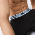Lacoste מכנסי פיג'מה ממותגים בהדפס תנין DZ4D0D1523 שחור 031 גברים - Image 2