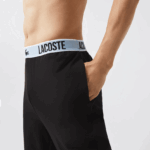 Lacoste מכנסי פיג'מה ממותגים בהדפס תנין DZ4D0D1523 שחור 031 גברים - Image 6
