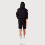 Lacoste מכנסי פליסה קצרים מוברש להקות מודפסות DZ4D0D1497 שחור 031 גברים - Image 3