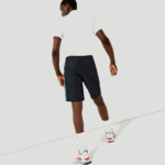 Lacoste מכנסי צד ממותגי ספורט DZ4D0D1506 כחול כהה ירוק mr0 גברים - Image 3