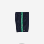 Lacoste מכנסי צד ממותגי ספורט DZ4D0D1506 כחול כהה ירוק mr0 גברים - Image 6