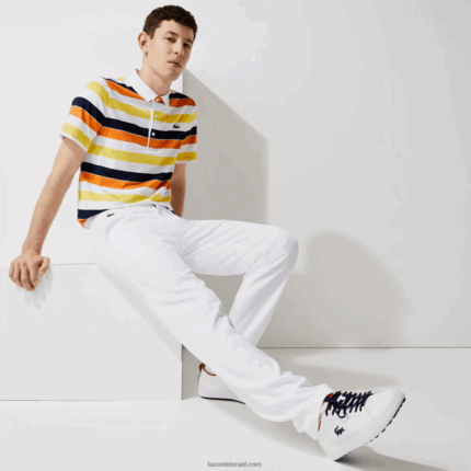 Lacoste מכנסי צ'ינו גולף מתיחה ספורט DZ4D0D1641 לבן 001 גברים