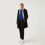 Lacoste מכנסי צ'ינס קלילים עמידים במים בכושר דק DZ4D0D1588 שחור 031 גברים - Image 2