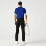 Lacoste מכנסי צ'ינס קלילים עמידים במים בכושר דק DZ4D0D1588 שחור 031 גברים - Image 3