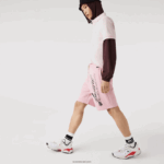 Lacoste מכנסי צמר כותנה בהדפס חתימה DZ4D0D1436 ורוד hcq גברים