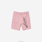 Lacoste מכנסי צמר כותנה בהדפס חתימה DZ4D0D1436 ורוד hcq גברים - Image 3