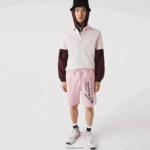Lacoste מכנסי צמר כותנה בהדפס חתימה DZ4D0D1436 ורוד hcq גברים - Image 4