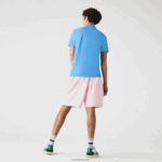 Lacoste מכנסי צמר כותנה חיים עם כתמים DZ4D0D1611 ורוד hcq גברים - Image 3