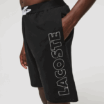 Lacoste מכנסי צמר כותנה ממותגים DZ4D0D1513 שחור לבן 258 גברים - Image 2