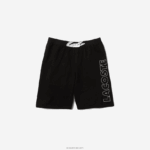 Lacoste מכנסי צמר כותנה ממותגים DZ4D0D1513 שחור לבן 258 גברים - Image 5