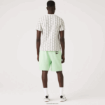 Lacoste מכנסי צמר כותנה עם הדפס מורשת חיים DZ4D0D1585 הי ירוק גברים - Image 3