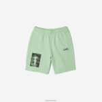 Lacoste מכנסי צמר כותנה עם הדפס מורשת חיים DZ4D0D1585 הי ירוק גברים - Image 4