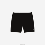 Lacoste מכנסי צמר מוברש מכותנה אורגנית - במידות גדולות - גדולים DZ4D0D463 שחור 031 גברים - Image 4