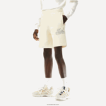 Lacoste מכנסי צמר מכותנה אורגנית לא מוברשת DZ4D0D486 לבן xfj גברים - Image 2