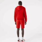 Lacoste מכנסי צמר מכותנה אורגנית מוברש DZ4D0D1373 אדום 240 גברים - Image 3
