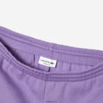 Lacoste מכנסי צמר מכותנה אורגנית מוברש DZ4D0D1425 gfu סגול גברים - Image 6