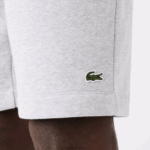Lacoste מכנסי צמר מכותנה אורגנית מוברש DZ4D0D1432 chine אפור cca גברים - Image 2