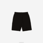 Lacoste מכנסי צמר מכותנה אורגנית מוברש DZ4D0D3099 שחור 031 ילדים - Image 2