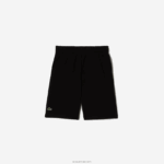 Lacoste מכנסי צמר מכותנה אורגנית מוברש DZ4D0D3099 שחור 031 ילדים