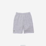 Lacoste מכנסי צמר מכותנה אורגנית מוברש DZ4D0D3101 chine אפור cca ילדים - Image 5