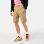 Lacoste מכנסי צמר מכותנה אורגנית מוברש DZ4D0D414 בז' cb8 גברים - Image 2