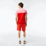 Lacoste מכנסי צמר מכותנה אורגנית מוברש DZ4D0D453 כתום 02k גברים - Image 3