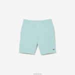 Lacoste מכנסי צמר מכותנה אורגנית מוברש DZ4D0D475 מנטה lgf גברים - Image 4