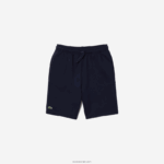 Lacoste מכנסי צמר ספורט טניס DZ4D0D1338 כחול כהה 166 גברים - Image 4