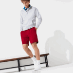 Lacoste מכנסי צמר ספורט טניס DZ4D0D1604 בורדו 476 גברים