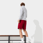 Lacoste מכנסי צמר ספורט טניס DZ4D0D1604 בורדו 476 גברים - Image 3