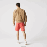 Lacoste מכנסי צמר קצרים בהדפס קרוקודיל DZ4D0D1608 אדום 67 גרם גברים - Image 3