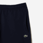 Lacoste מכנסי צמר קצרים מכותנה לא מוברשת DZ4D0D430 כחול כהה 166 גברים - Image 5